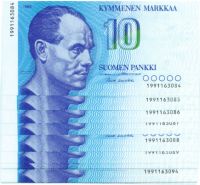 10 Markkaa 1986 19911630XX UNC
